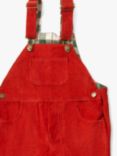 Little Green Radicals Kids' Organic Cotton Corduroy Dungarees, Hazelnut