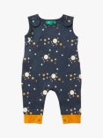 Little Green Radicals Baby Moon Dungarees, Blue/Multi