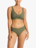 Sea Level Spinnaker X Front Bikini Top, Khaki