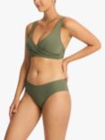 Sea Level Spinnaker X Front Bikini Top, Khaki