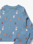 Little Green Radicals Kids' Woodland Organic Cotton Pyjama Set, Woodland Folk