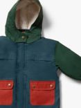 Little Green Radicals Kids' Colour Block Recycled Waterproof Coat