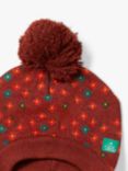 Little Green Radicals Kids' Flowers Knitted Hat, Hazelnut Flowers