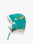 Little Green Radicals Baby Sun Star Sherpa Hat, Blue Turquoise