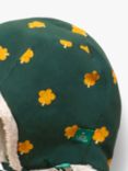 Little Green Radicals Baby Leaves Sherpa Hat, Dark Green