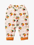 Little Green Radicals Baby Tree Reversible Trousers, Cream/Multi