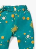 Little Green Radicals Baby Sun Star Joggers, Blue Turquoise