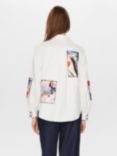 Numph Holla Graphic Patch Shirt, Bright White/Multi