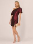 Adrianna by Adrianna Papell Stretch Jacquard Mini Dress, Ruby