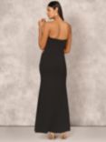 Aidan Mattox by Adrianna Papell Stretch Crepe Mermaid Maxi Dress, Black