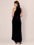 Adrianna Papell Velvet High Low Maxi Dress, Midnight