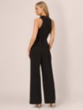 Adrianna by Adrianna Papell Knit Crepe Tuxedo Jumpsuit, Black