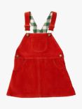 Little Green Radicals Kids' Organic Cotton Corduroy Pinny Dress, Hazelnut