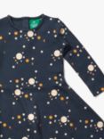 Little Green Radicals Baby Moon Long Sleeve Spinny Dress, Blue/Multi