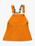 Little Green Radicals Kids' Organic Cotton Corduroy Pinny Dress, Golden Ochre