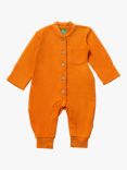 Little Green Radicals Baby Organic Cotton Waffle Bodysuit, Golden Ochre