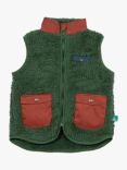 Little Green Radicals Baby Fleece Gilet, Olive