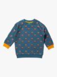 Little Green Radicals Kids' Organic Cotton Sweatshirt, Twit Twoo