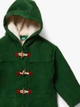 Little Green Radicals' Kid's Cotton Cord Duffle Coat, Vintage Green