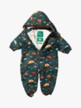 Little Green Radicals Kids' Rainy Day Recycled Waterproof All-In-One Winter Suit, Green/Multi