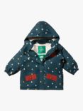 Little Green Radicals Kids' Starry Night Waterproof Winter Coat, Blue/Multi