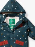 Little Green Radicals Kids' Starry Night Waterproof Winter Coat, Blue/Multi