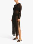 Sea Level Mesh Maxi Dress, Black