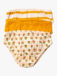 Little Green Radicals Kids' Blooms Organic Cotton Briefs, Pack of 3, Little Blooms