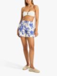 Sea Level Tradewind Cheesecloth Beach Shorts, Cobalt