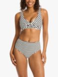 Sea Level Amalfi X Front Bikini Top, Cobalt/White