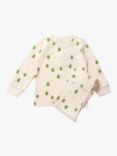 Little Green Radicals Baby Tree Waffle Pyjamas, Cream