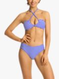 Sea Level Varsity Mid-Rise Bikini Bottoms, Cobalt