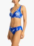 Sea Level Varsity Mid-Rise Bikini Bottoms, Cobalt