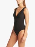 Sea Level Spinnaker Panel Line Textured Swimsuit