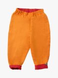 Little Green Radicals Kids' Reversible Trousers, Golden Ochre