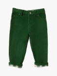 Little Green Radicals Kids' Organic Cotton Corduroy Jeans, Vintage Green