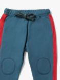 Little Green Radicals Kids' Organic Cotton Joggers, Mallard Blue