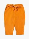 Little Green Radicals Kids' Comfy Organic Cotton Corduroy Trousers, Golden Ochre