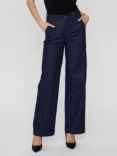 Numph Amber Denim Trousers, Dark Blue