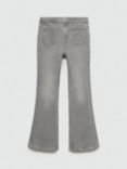 Mango Kids' Denim Flare Jeans, Open Grey