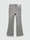 Mango Kids' Denim Flare Jeans, Open Grey