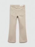 Mango Kids' Flared Jeans, Beige