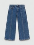 Mango Kids' Culotte Jeans, Open Blue