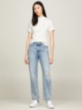 Tommy Hilfiger Slim Crop Knit T-Shirt, Ecru