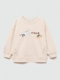 Mango Kids' Looney Tunes Sweatshirt, Light Brown