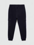 Mango Kids' Cargo Joggers, Navy