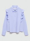 Mango Kids' Carlota Ruffled Cotton Shirt