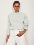 Mint Velvet Seam Detail Sweatshirt, Green