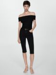 Mango Bacalary Slim Fit Top, Black