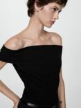 Mango Bacalary Slim Fit Top, Black